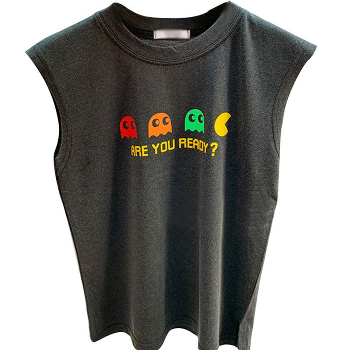 Children's cotton vest casual thin sleeveless t