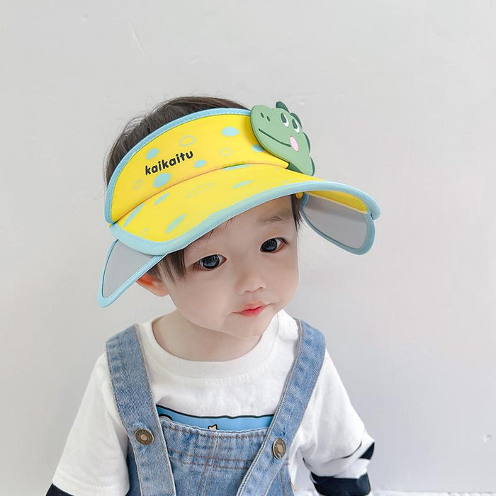 Summer Flapper Wide-brimmed Children's Cartoon Dinosaur Empty Top Hat