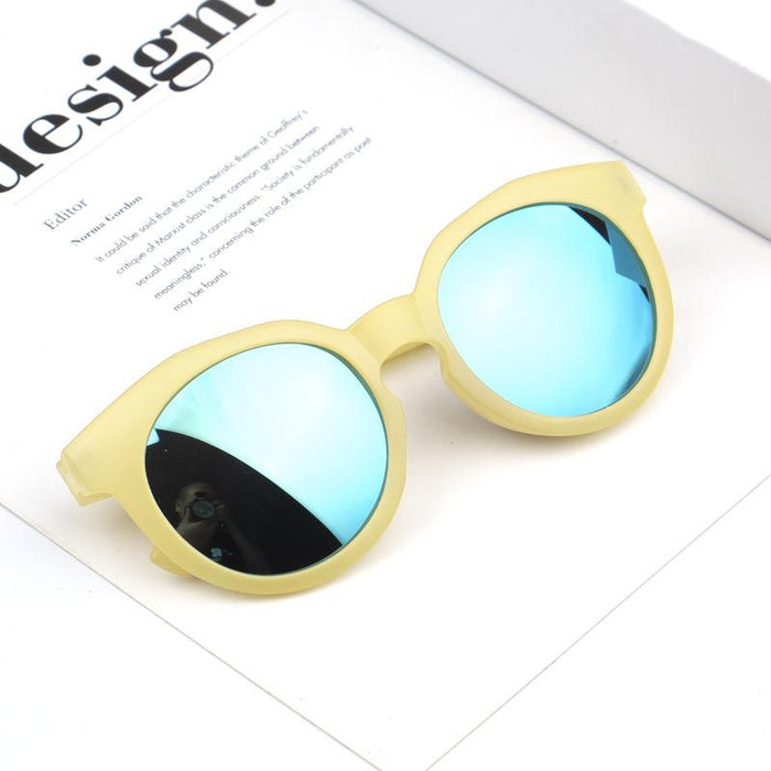 Colorful reflective lenses for children's Sunglasses