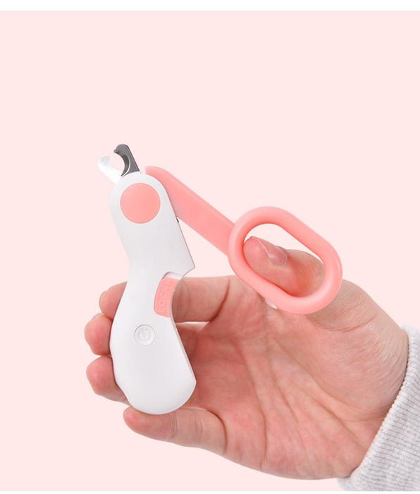 Mini Pet Nail Clipper with LED Light for Dog Cat Pet Claw Clipper