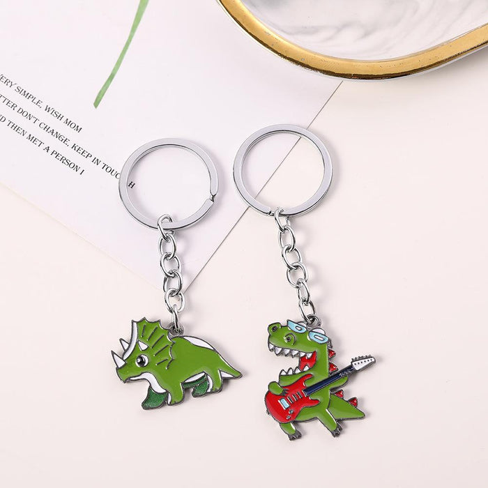 Creative Fashion Dinosaur Metal Keychain