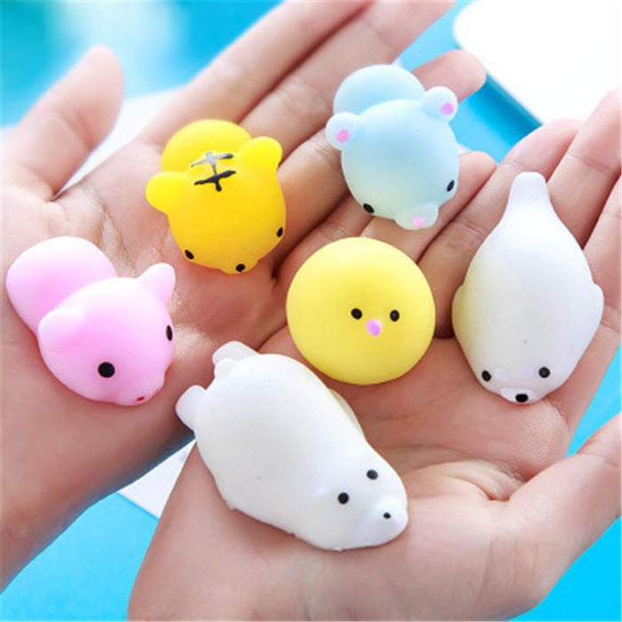 Kawaii Mochi Squishy Pack Animal Antistress Ball Squeeze Toys