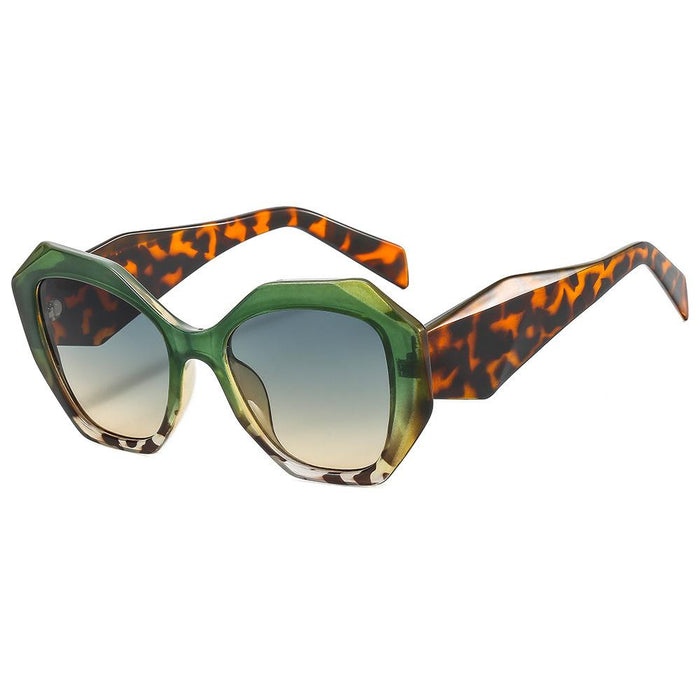 Polygonal light luxury simple contrast Sunglasses