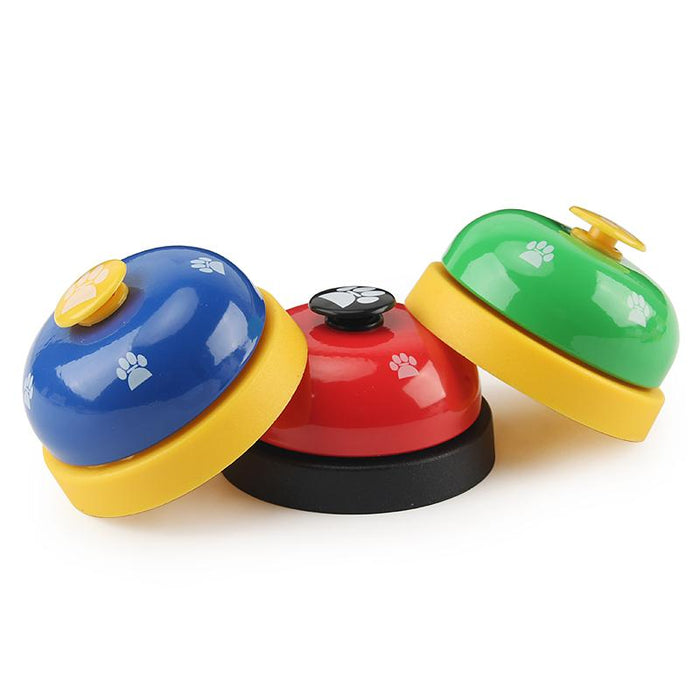 Pet Toy Training Called Dinner Small Bell Footprint Ring