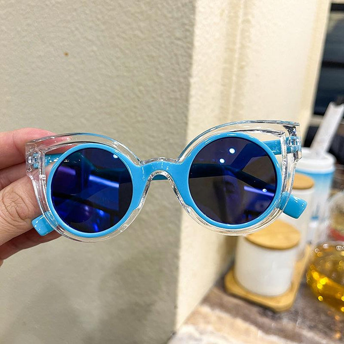 Children's Sunglasses hollow frame double frame children's glasses