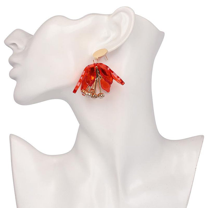 New Small Fresh Flowers Simple Female Earrings Accessories