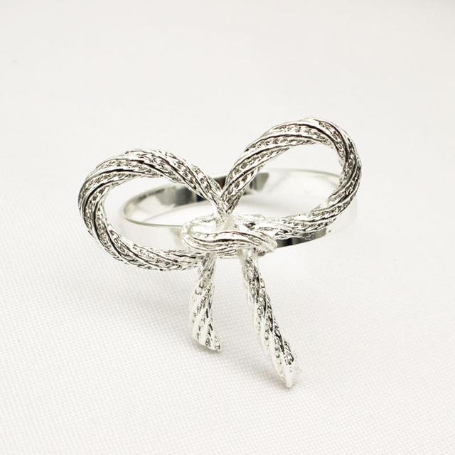 High-quality Cute Bow Pattern Napkin Ring For Bar Christmas Decoration