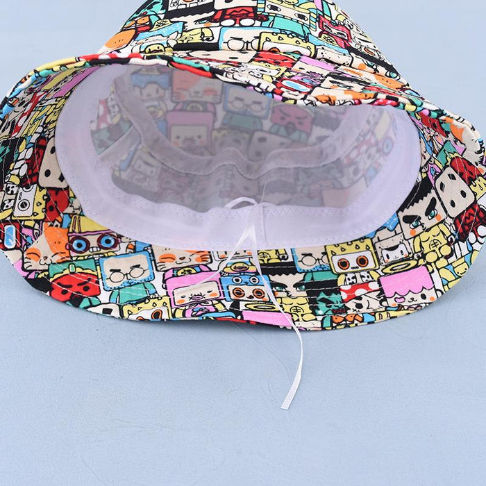 Children's Summer Outdoor Cartoon Printing Sunshade Hat