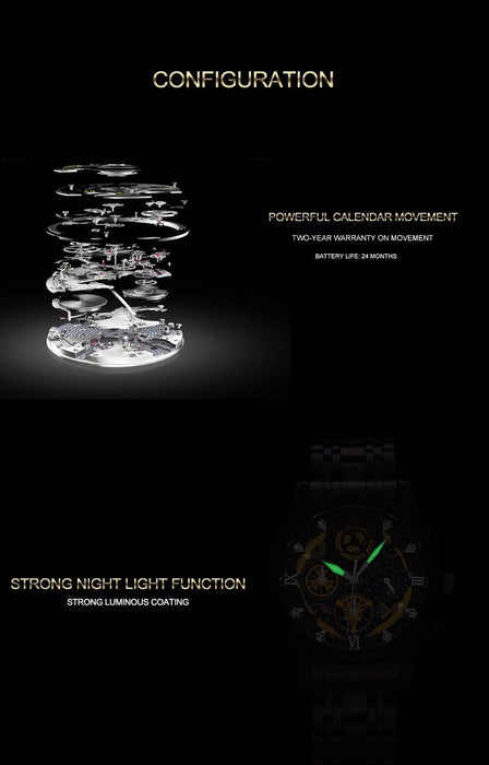 VAVA2452 Original Watch Men's Stainless Steel Quartz Analog Business