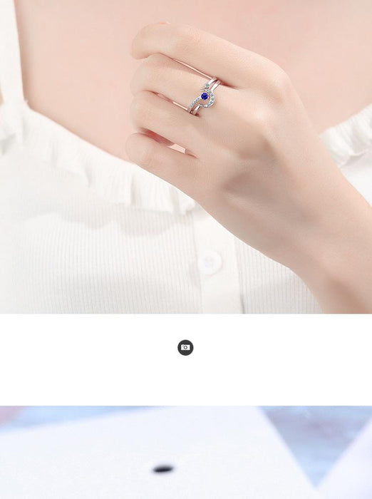 New Star Moon Index Finger Ring Fashion Opening Ring
