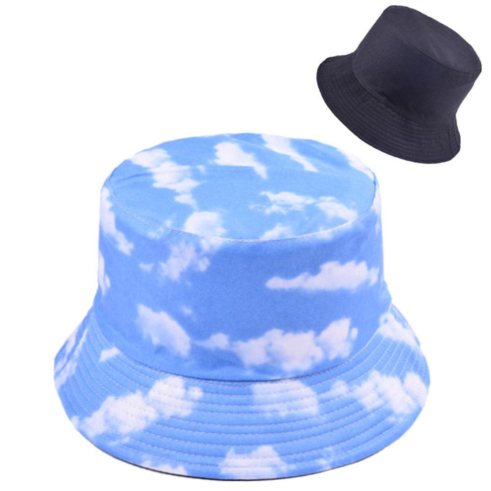 Rendering Printed Fisherman Hat Fashion Sunshade Wide-brimmed Cap