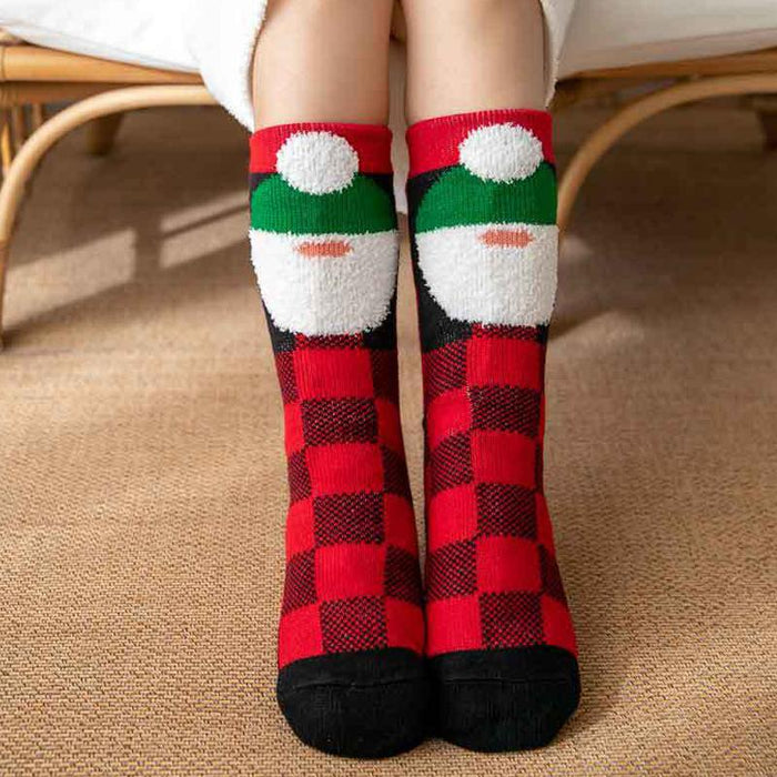 Cute Warm Socks Thicken Plus Cotton Winter Women Socks
