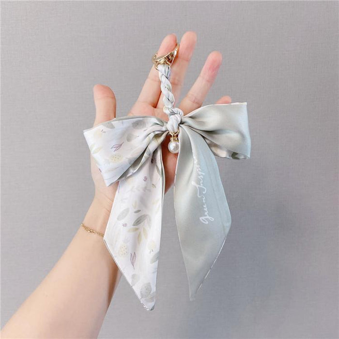 Bow Keychains Creative Tie Knot Car Key Ring Package Pendant