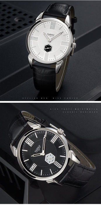 Top Brand Luxury Yazole Independent Small Seconds Hand Designer Men's Wrist Watches