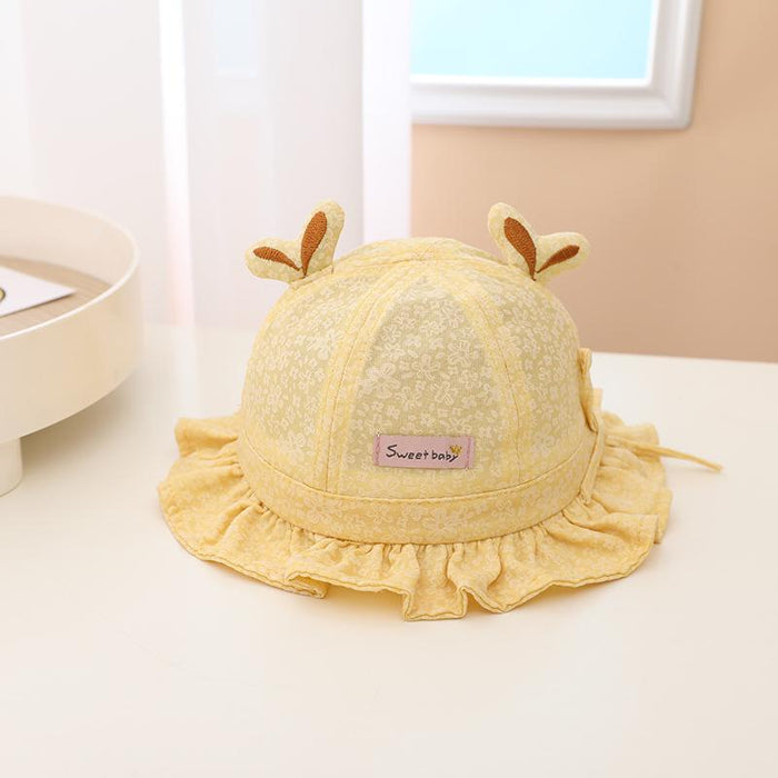 Summer Outdoor Windproof Small Leaves Children's Sunshade Fisherman Hat