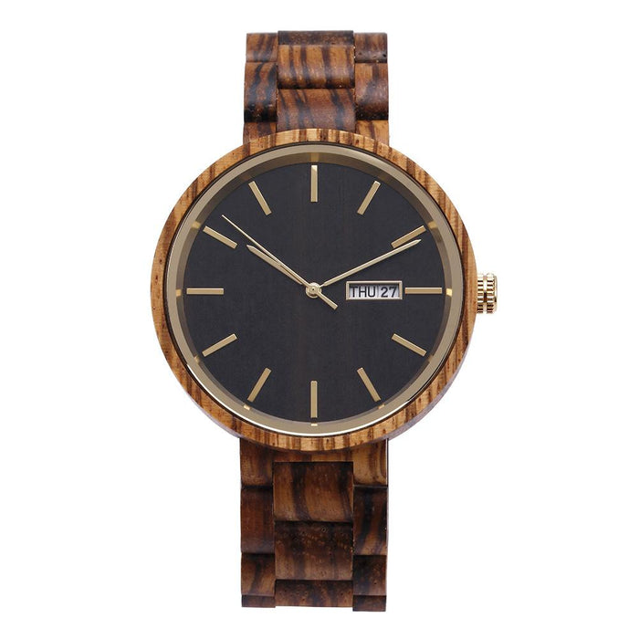 New Calendar Wooden Watch Men's Sports Watch Outdoor