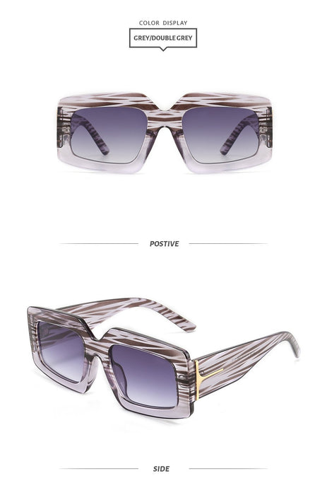 T-box Sunglasses stripe RETRO SUNGLASSES