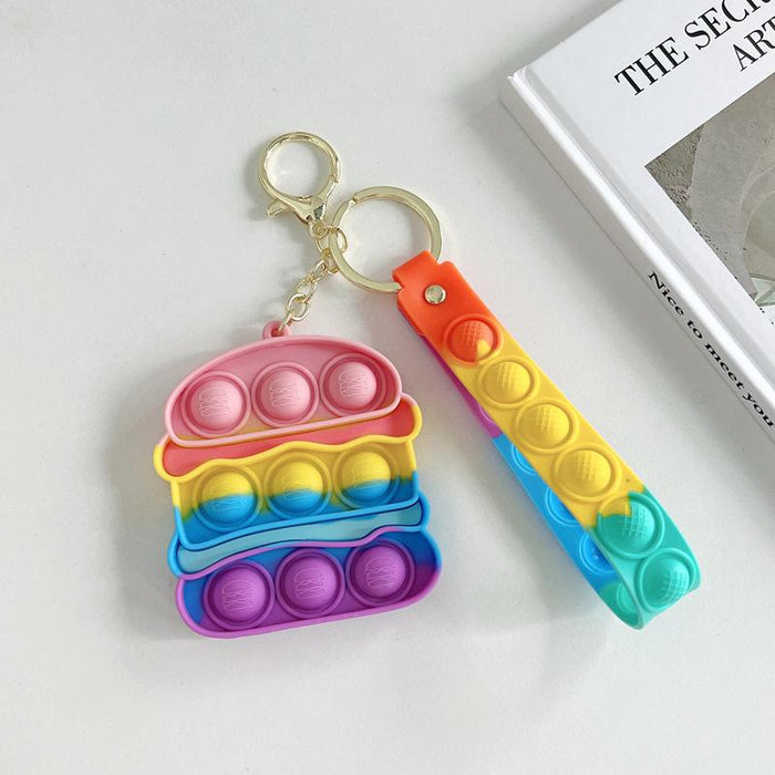 Silicone Waterproof Fruit Decompression Toy Pendant Ornament