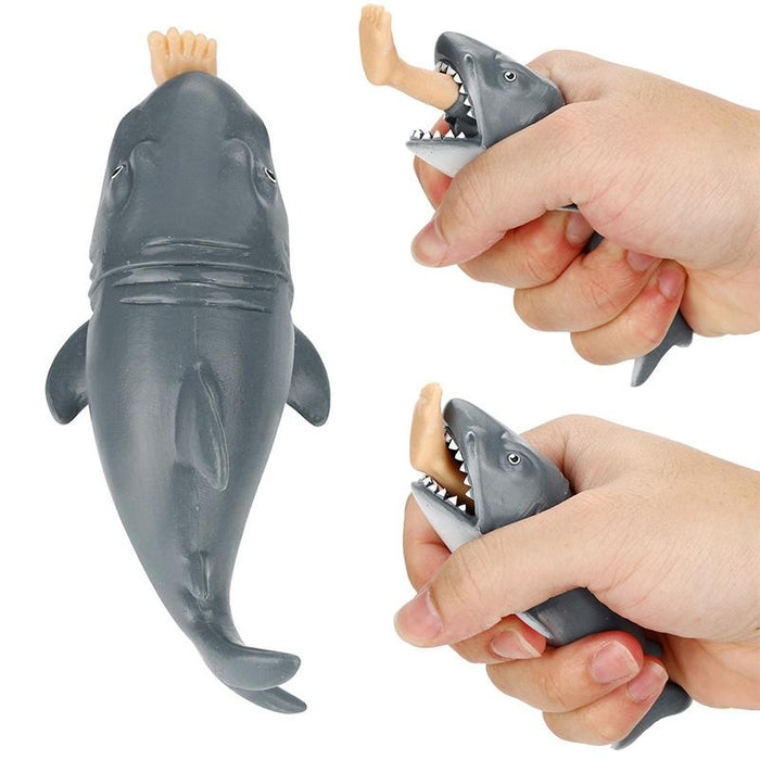 Anti Stress Squeeze Toy Creative Biting Leg Shark Toy
