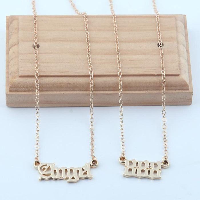 New Angel Lucky Number Necklace Set With Card