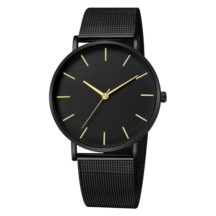 Fashion Quartz Watch Women Mesh Stainless Steel Wrist Watch