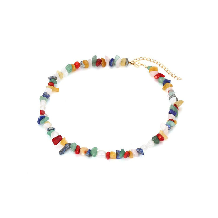 Vintage Temperament Hand Beaded Clavicle Necklace