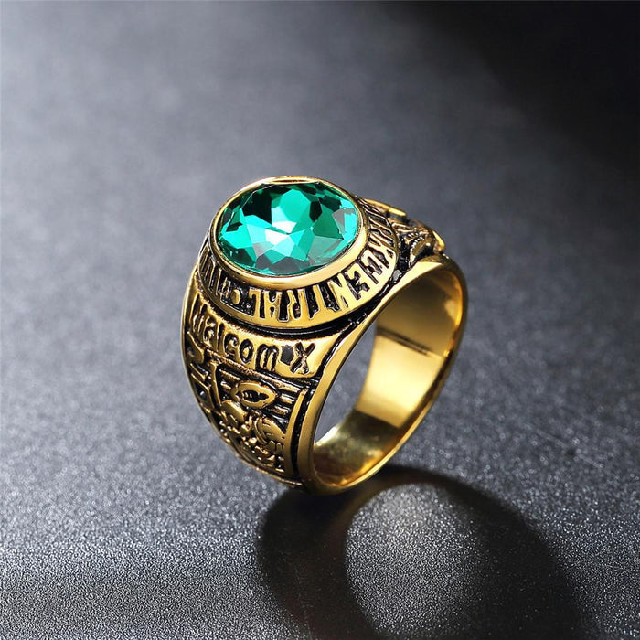 Eagle Military Ring Retro Titanium Steel Ring