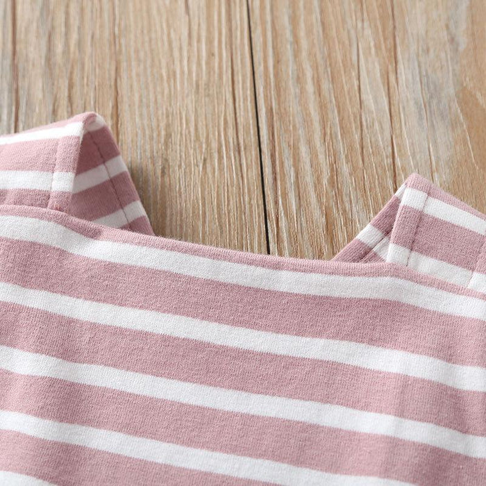 Boys and Girls Newborn Sleeveless Striped Bodysuit