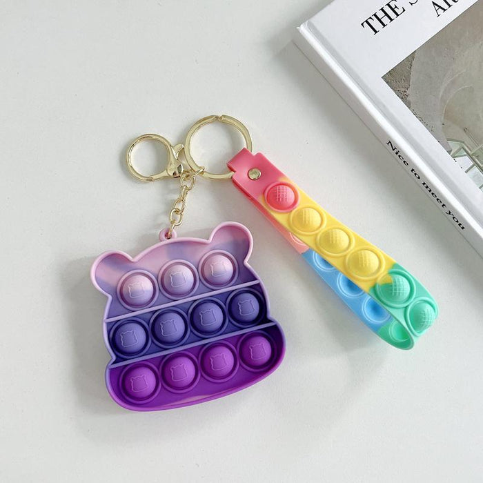 Silicone Waterproof Fruit Decompression Toy Pendant Ornament