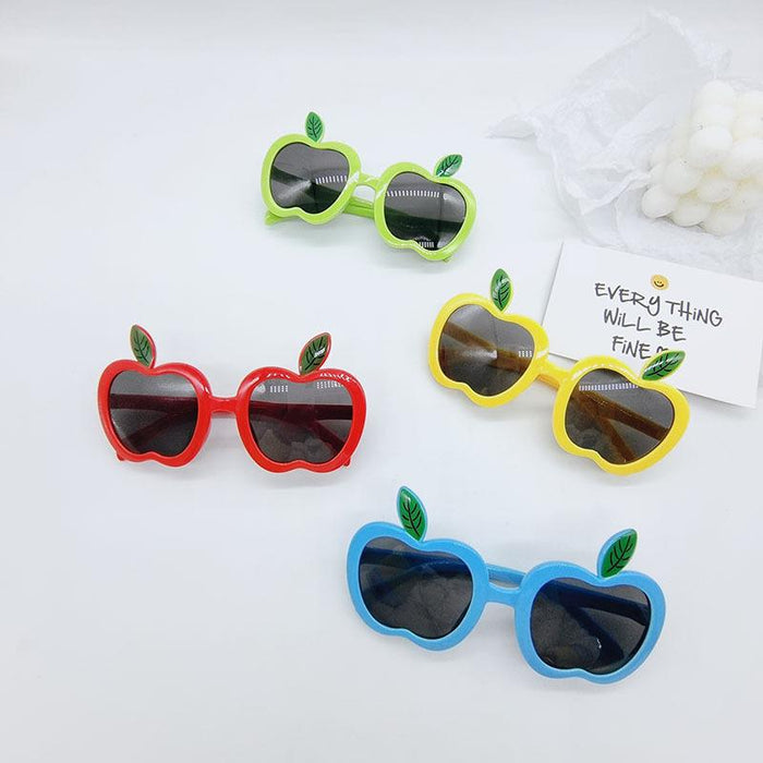 Cute Cartoon Apple Children's Anti Ultraviolet Sunglasses