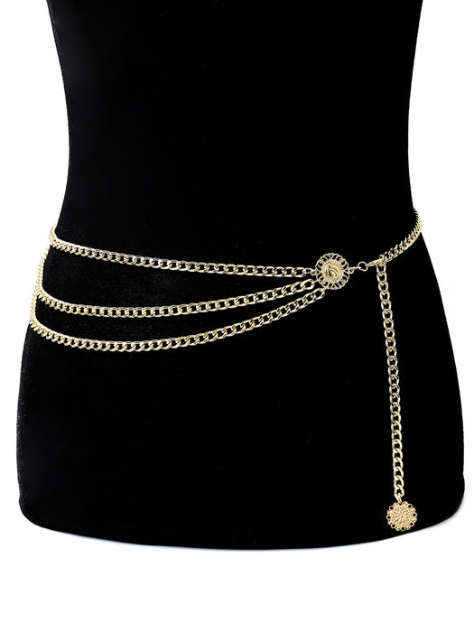 Fashion Retro National Style Body Chain Female Waist Chain