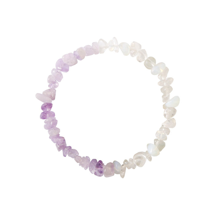 Natural Stone Beaded Crystal Bracelet