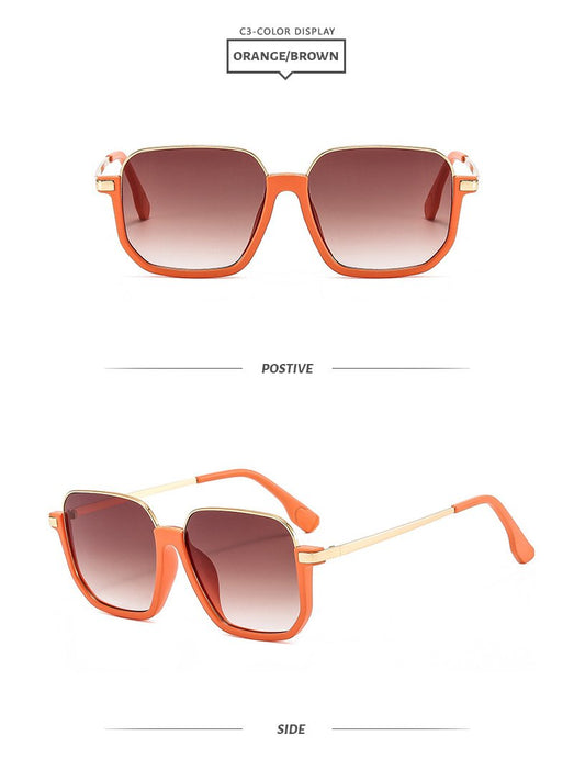 Box sun retro avant-garde Sunglasses