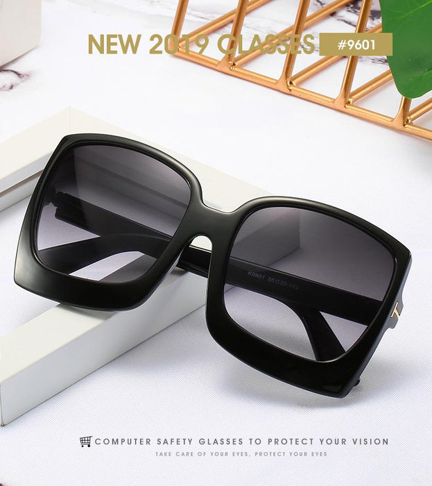 Large Frame Colorful Real Film Sunglasses