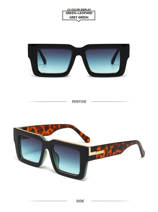 Contrast box sunglasses and sunglasses