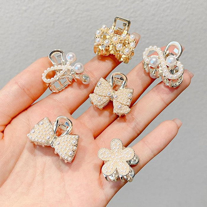 Pearl hair clip bang clip