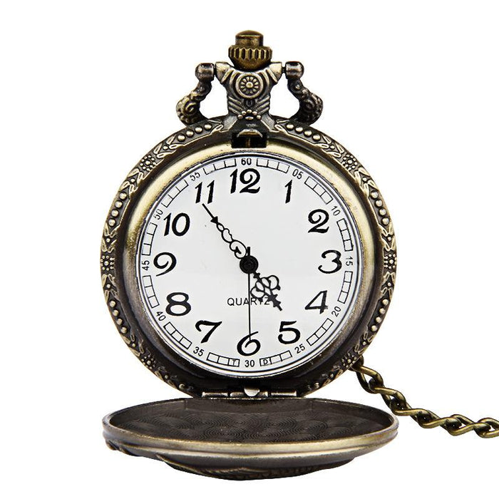 Retro Nostalgic Relief Carp Pocket Watch Ll3699