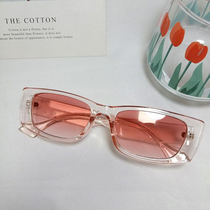 Retro Hinged Small Frame Square Sunglasses