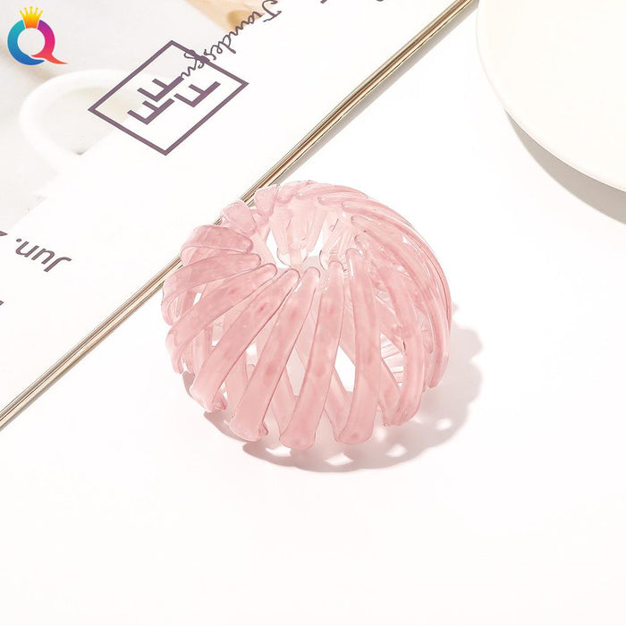 Frosted lazy bird's nest hair iron