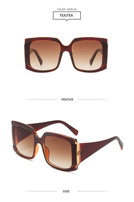Large frame sunglasses retro square Sunglasses