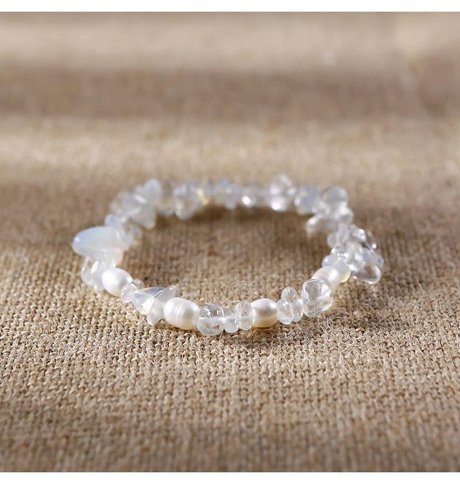 Handmade Agate Crystal Beaded Bracelet