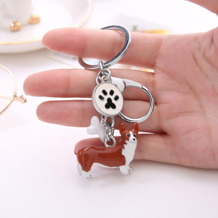 Creative Three-dimensional Pet Dog Keychain Accessories