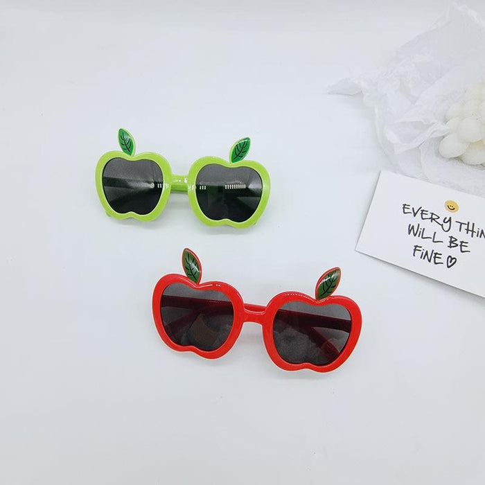 Cute Cartoon Apple Children's Anti Ultraviolet Sunglasses