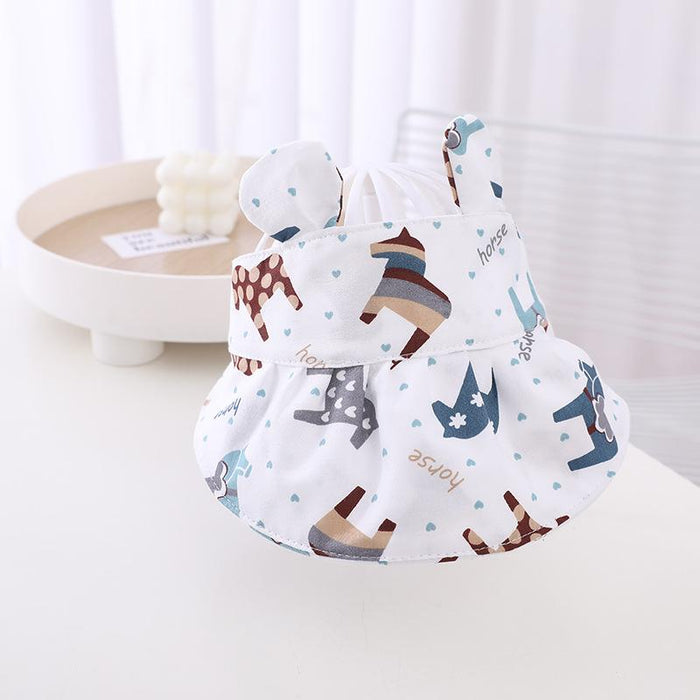 Summer Children Cartoon Animal Ears Empty Sun Hat