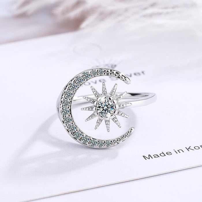 New Small Fresh Moon Opening Ring