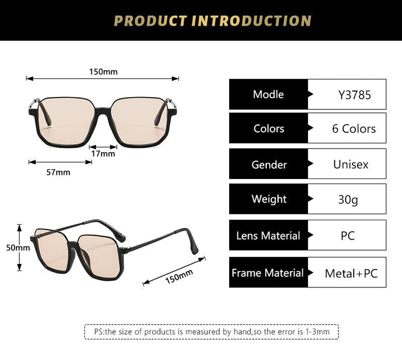 Box sun retro avant-garde Sunglasses