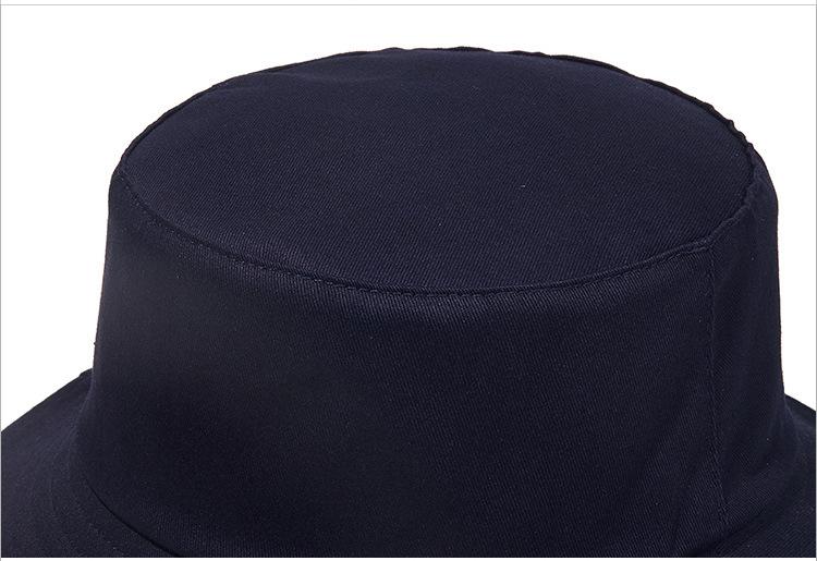 New Solid colour Double-sided Fisherman Hat Sun Hat