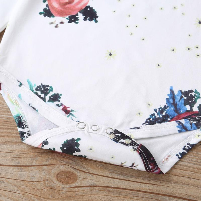 Baby Girl Skirt Set printed fashion suspender skirt two piece set