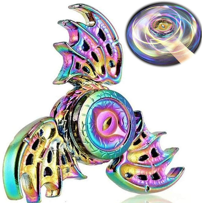 Simple dimming rainbow fidget spinner dragon wing spinning top