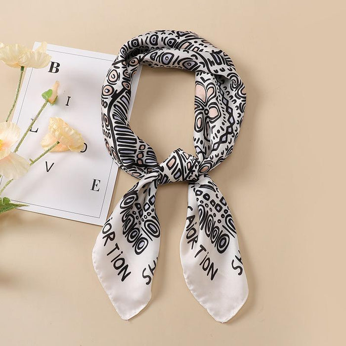 Fashion Scarf Small Scarf Women's Square Scarf Hair Band